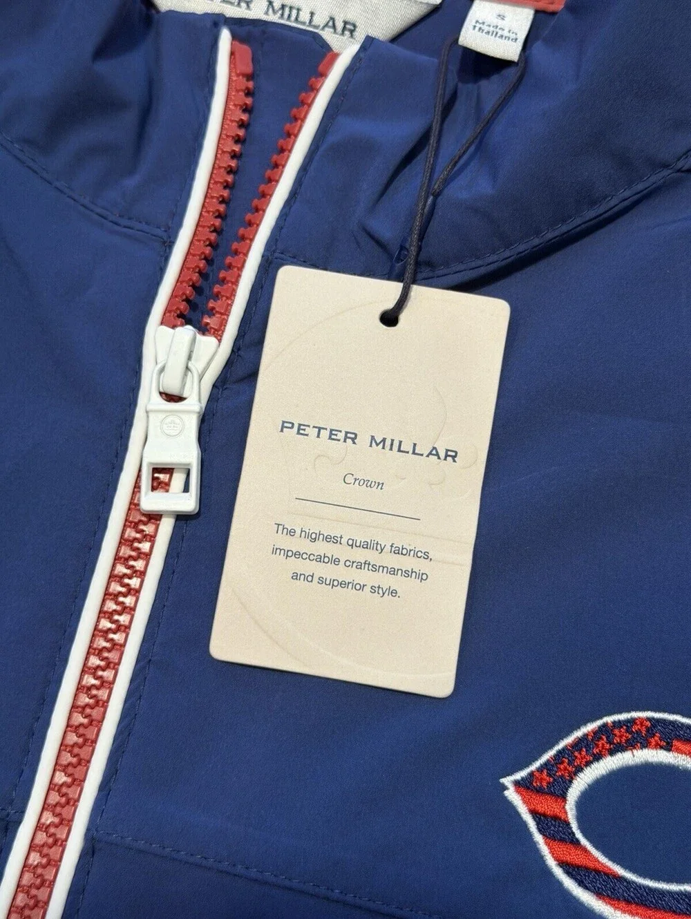 Peter Millar Crown Sailing Vest Cincinnati Reds Logo MLB Men's Size Small NWT